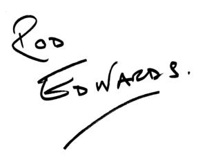 Rod Edwards hand written signature